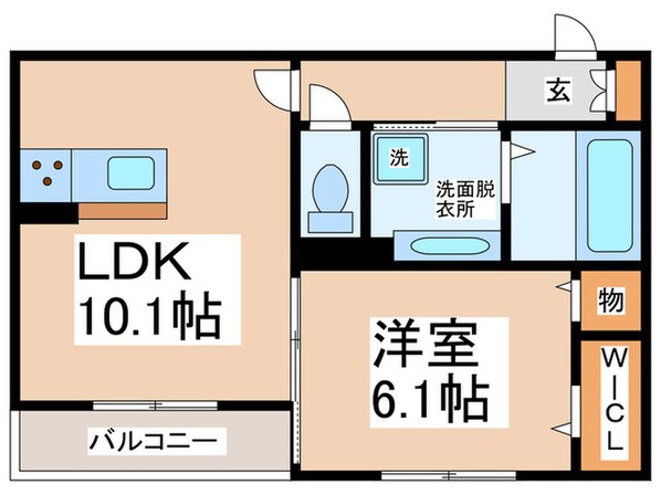 Ｄ－ＲＯＯＭ　ＮＡＮＫＡＩの物件間取画像